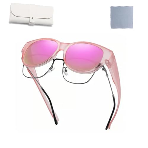 Generisch Filterseed Polarized Sunglasses, 2025 New Filterseed Sunglasses, Women UV400 Protection Trendy Round Cat-Eye Over Glasses (C) von Generisch
