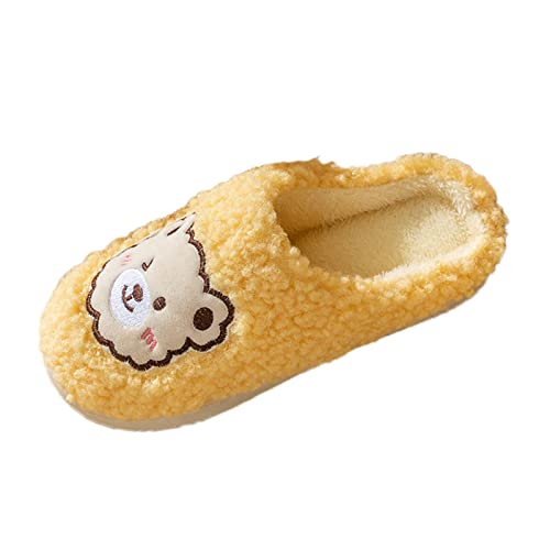 Generisch Filzhausschuhe Für Damen Hausschuhe Damen Herren Winter Schlappen Leicht Flauschige Filz Mit Flexiblen Obermaterial Hauslatschen Casual Weichen Weichen Filzpantoffeln von Generisch