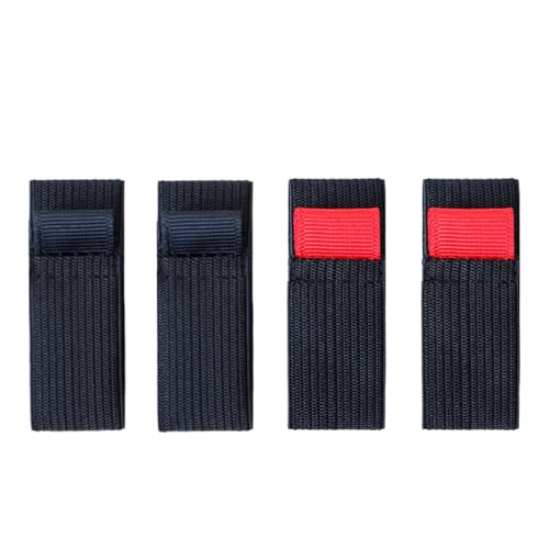 Generisch Fischereispulengürtel, Rollenbeutel Angeln | 4X Fischereiausrüstung Schutzabdeckung | Elastic Rollenschutzgürtelband, Geräte Im Freien, Die Krawatten Erwachsene Männer Angreifen von Generisch