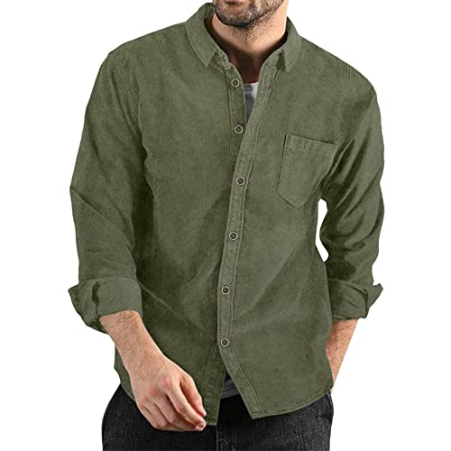Generisch Fischerhemd Herren, Leinenhemd Herren Langarm Musselin Tunika Baumwolle Trachtenhemd Fischerhemd Slim Fit Stehkragenhemd Sommerhemd Freizeithemden von Generisch