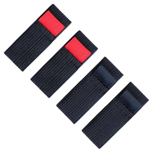 Generisch Fischrollenabdeckungen, Spulengürtel - 4X Fischerbeutelschutz | Elastic Rollenschutzgürtelband, Geräte im Freien, die Krawatten für Erwachsene Männer angreifen von Generisch