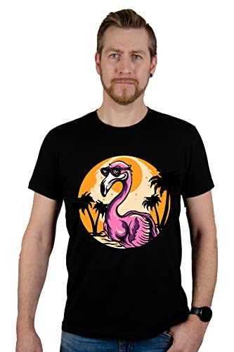 Generisch Flamingo- Cooles Herrenshirt in 3 Farben von S-4XL von Generisch