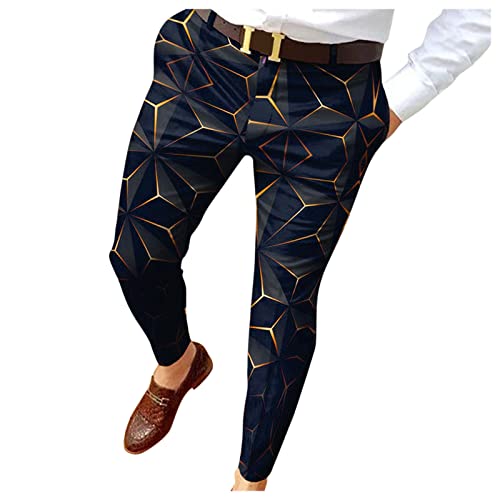 Generisch Flanellhose Herren Anzug Wolle Chino Hose Herren Regular fit kariert Schlafanzughose Herren kurz XXL Anzughose Herren grau Winter Schwarze Anzughose Herren Marlene Hose elegant von Generisch