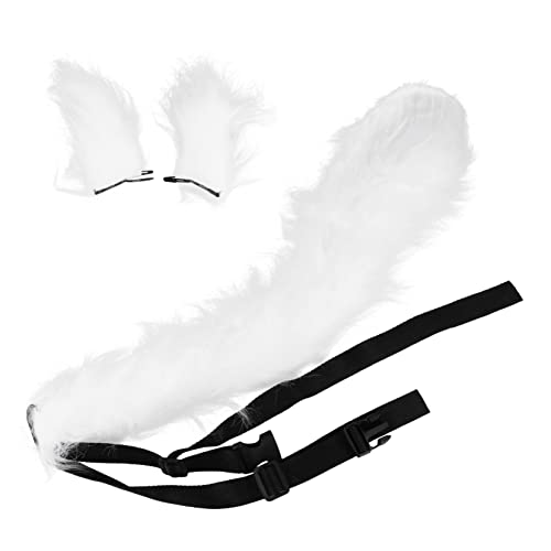 Generisch Flauschiges Fuchs Ohren Und Set Für Cosplay Tierische Kopfbedeckung Für Kreative Kostümpartys Lange Ohren Und Ideales Zubehör Für Halloween Und Karneval von Generisch