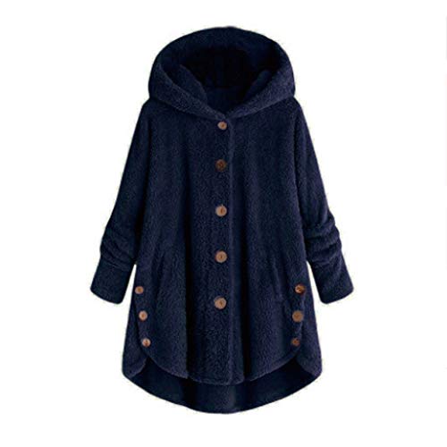 Generisch Fleecejacke Damen Mit Kapuze Teddy Fleece Mantel Warm Winterjacke Kapuzenjacke Plüschjacke Wintermantel Herbst Sherpa Jacke Winter Damen von Generisch
