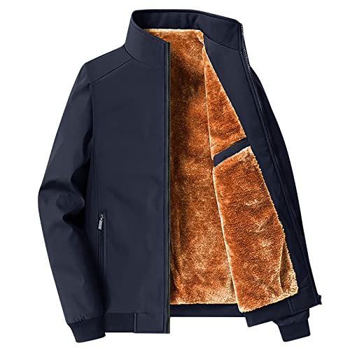 Generisch Fleecejacke Herren Winterjacke Stehkragen Sweatjacke ohne Kapuze Warm Freizeit Fleece Jacke Herren-Jacken Fleecejacken Outdoor Jacken für Herren Warehouse Deal Dunkelblau 5XL Generisch Fleecejacke Herren Winterjacke Stehkragen Sweatjacke ohne Kapuze Warm Freizeit Fleece Jacke Herren-Jacken Fleecejacken Outdoor Jacken für Herren Warehouse Deal Dunkelblau 5XL von Generisch