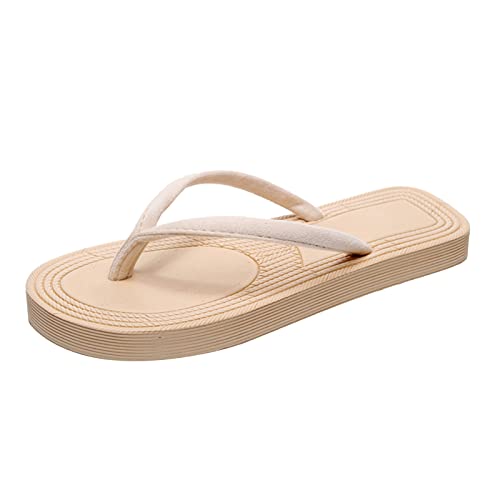Generisch Flip Flops Damen, Flip Flops Damen Strand Mode Eine Zehe Hausschuhe Leichte Non-Slip Schlappen FußBogen Zur UnterstüTzung Des Menschen Flip-Flops von Generisch