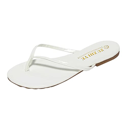 Generisch Flip Flops Damen Elegant, Flip Flops Damen Strand Mode Eine Zehe Hausschuhe Leichte Non-Slip Schlappen FußBogen Zur UnterstüTzung Des Menschen Flip-Flops von Generisch