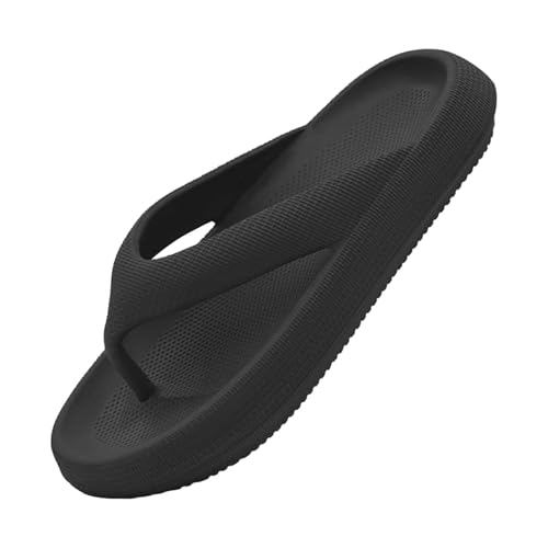 Generisch Flip Flops Pillow Slippers For Damen Herren Soft Slides Sandals Beach Flip Flops Non Slip Gym Beach House Sandals Strandsandalen Badelatschen Slip On Hausschuhe Urlaubspantoffeln von Generisch