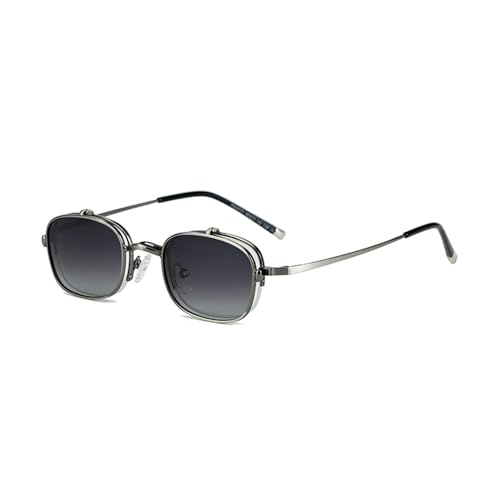 Generisch Flip Up Sunglasses Retro Women Small Polarized Sun Glasses For Men Uv400 Accessories Metal Frame von Generisch