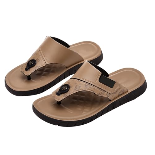 Generisch Flipflop Herren Surfen Zehentrenner Sandalen Beach Pool Pantoletten Sommer Bequem Slippers Slides Weich Flach Fußbett Zehenstegpantolette Strandschuhe Rutschfest Hausschuhe Sommerschuhe von Generisch
