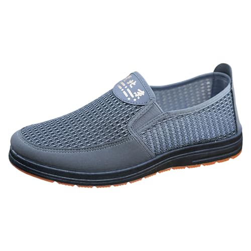Generisch Football Schuhe Herren Herrenschuhe Frühling Sommer Atmungsaktive Mesh-Wanderschuhe Asakuchi Freizeitschuhe Freizeitschuhe Herren 42 Für 20 (Grey, 41) von Generisch