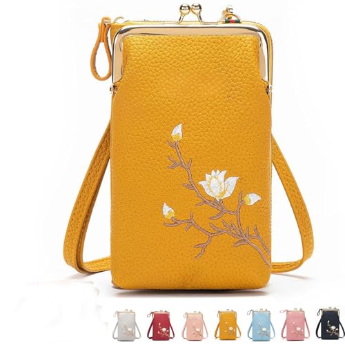 Generisch Forever Savour Women's Slingbag Phonepurse, Crossbody Bags for Women Travel, with Mobile Cell Phone (Yellow) von Generisch