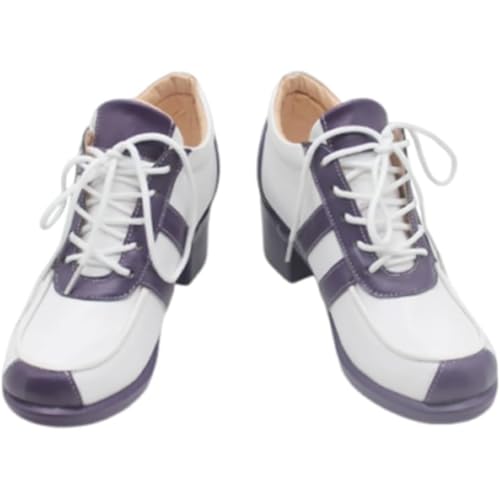 Generisch Frauen Anime Cosplay Schuhe Für Oguri Cap Fancy Bühne Performance Requisiten Stiefel Custom Made Halloween Christma Comic Con (Weiß,37) von Generisch
