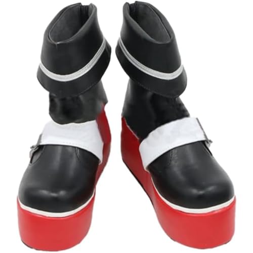 Generisch Frauen Anime Cosplay Stiefel Für Marie Rose Schwarz Plattform Schuhe Fancy Bühne Performance Requisiten Custom Made Halloween Christma Comic Con (Schwarz,47) von Generisch