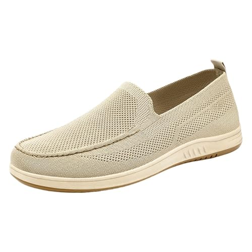 Generisch Freizeitschuhe Herren, Loafers Herren Atmungsaktiv Bootsportschuhe Low Top Walkingschuhe Slip On Schlupfschuhe Bequeme Arbeitsschuhe Orthopädische Halbschuhe Sport Joggingschuhe Sportschuhe von Generisch