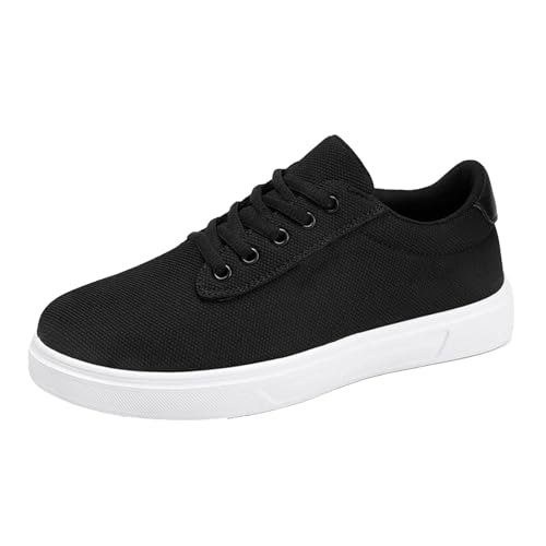 Generisch Freizeitschuhe Herren Sneaker 39-40 Große Größe Jogging Schuhe Bequeme Skateboardschuhe mit Schnürsenkel Flacheschuhe Mesh Walkingschuhe Trend Straßenschuhen Classic Reiseschuhe Laufschuhe von Generisch