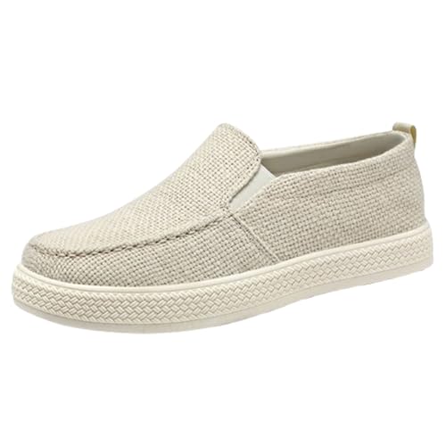 Generisch Freizeitschuhe Herren Sportlich Ohne Schnürsenkel Einzelneschuhe Slip-On-Sicherheits Walkingschuhe Atmungsaktive Mesh Sportschuhe Breite Füße Canvasschuhe Mittleren Und Höheren Alters von Generisch
