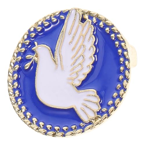 Generisch Friedenstaube Anstecknadel aus Legierung Künstlerische Friedensbrosche Langlebiges Schmuckaccessoire für Kleidung Schals Taschen Vielseitig Einsetzbare Friedenssymbol Brosche von Generisch