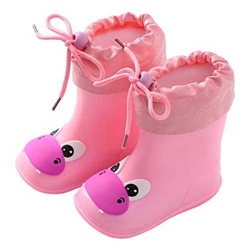 Generisch Girls Winter Boots PVC Gummi Wasserschuhe wasserdichte Regenstiefel Baby Schuhe Girls Winter Boots 36 (B, 28.5 Little Child) von Generisch