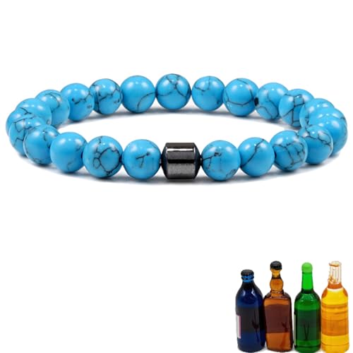 Generisch Glame Anti Alcohol Bracelet, Glame International Anti Alcohol Bracelet, Adjustable Glame Anti-Alcohol Magnetic Bracelets, Helps Reduce Urge to Drink (Blue) von Generisch
