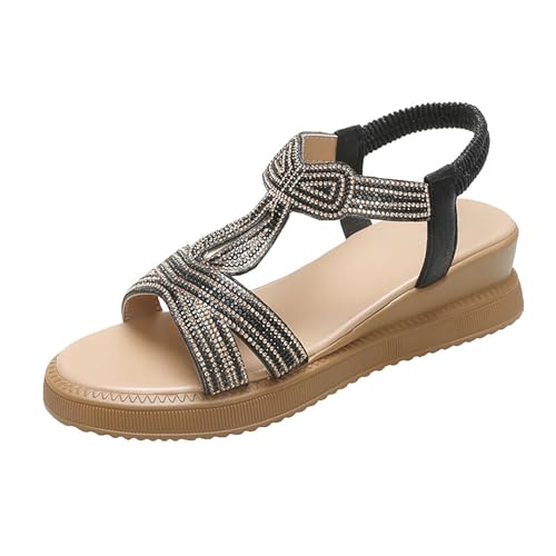 Generisch Glitzer Sandalen Damen Sommer, Sandalen Damen Elegant Bohemia Strand Schuhe Mit Strass Glitzer Sandals Flip Flops Gummiband Slingback Sandalette Freizeit Elegant Sommerschuhe Generisch Glitzer Sandalen Damen Sommer, Sandalen Damen Elegant Bohemia Strand Schuhe Mit Strass Glitzer Sandals Flip Flops Gummiband Slingback Sandalette Freizeit Elegant Sommerschuhe von Generisch