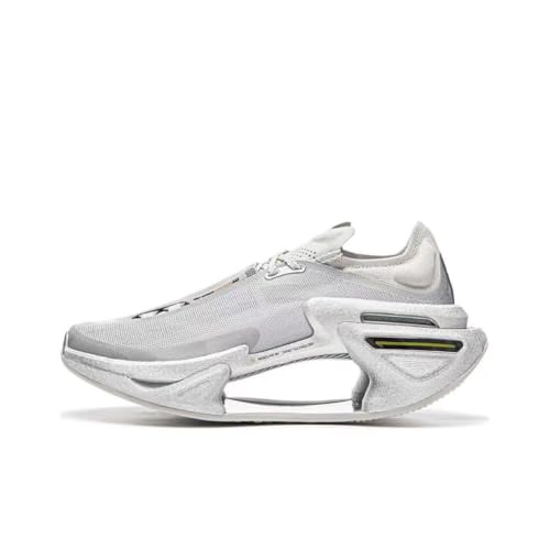 Generisch Große Schatten 3.0 Unterstützung Laufschuhe Stabile Sprunggeschwindigkeit Laufschuhe Rücksprung Atmung Leichte Sportschuhe (44,Silber) von Generisch