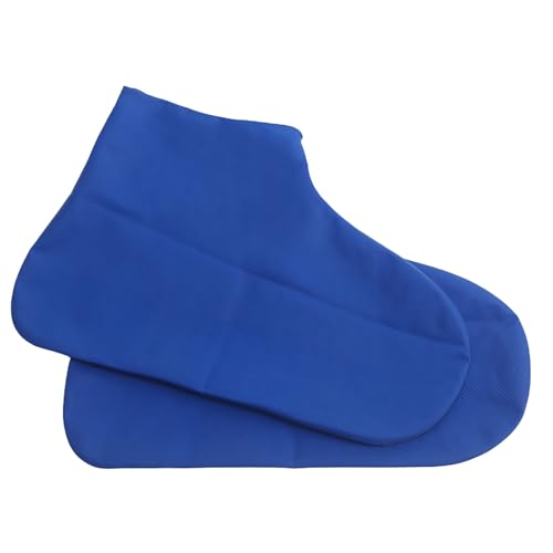 Generisch Gummistiefel 36 Regenschuhe Damen Wasserdicht Silikon Überschuhe für Den Außenbereich,Regenfeste Wanderschuhe Bowling Reiniger (Blue,A) von Generisch