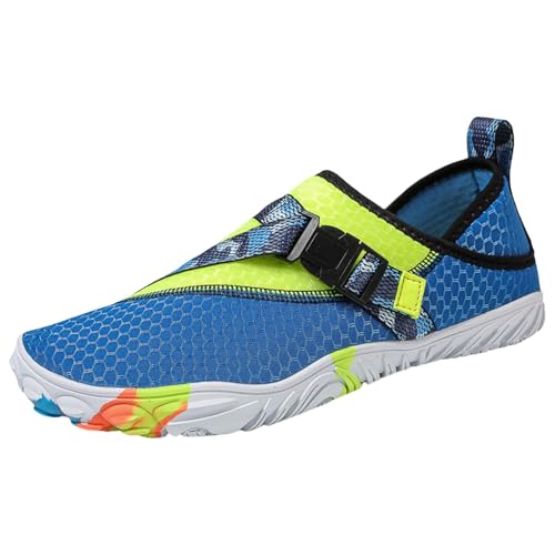 Generisch Gummistiefel 41 Regenschuhe Damen Wasserdicht Schuh Erholungsschuhe für Herren,Atmungsaktiv,Leicht,Rutschfest,Laufschuhe Regenhose Herren Fahrrad Schuhe (Blue,41) von Generisch