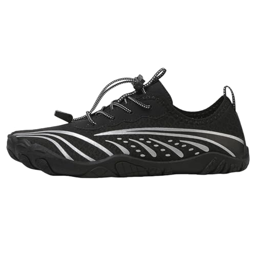 Generisch Gummistiefel Damen 41 Stiefel Weiter Schaft Sportschuhe für Damen und Herren,Outdoor Fluss Tracing Schuhe,Herren und Strandschuhe,Hautfreundliche Schwimmschuhe,Bunte Socken (Black,47) von Generisch