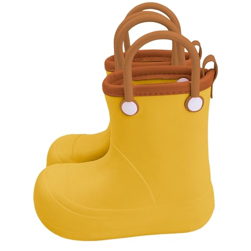 Generisch Gummistiefel Kinder Regenschuhe komfortabel Gummistiefel aus leichtem EVA-Schaum wasserdicht Regen Schule Freizeit Garten Camping von Generisch