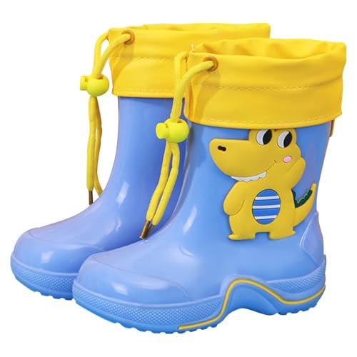 Generisch Gummistiefel Kinder Regenstiefel Kinder Dinosaurier Regenschuhe Rutschfest und Federleicht für Jungen und Mädchen von Generisch