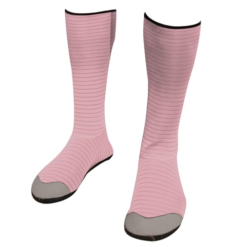 Generisch Gummistiefeletten Schuhe Wasserdicht Damen Freizeitschuhe,Tauchschuhe,Lange Schlauch Schnorchelschuhe,Schnelltrocknend,rutschfest,und Schwimmschuhe für Damen und Keilabsatz (Pink,37) von Generisch
