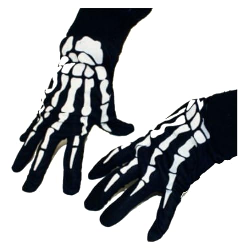 Generisch HAAC Skelett Handschuhe für Erwachsene für Halloween Fasching Karneval von Generisch