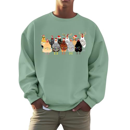 Generisch Hässliche Weihnachtspullover Herren Sweatshirt Spaß Huhn Druck Weihnachten Pullover Modisch Sweatshirt Langarmshirt Streetwear Oberteil Tops Für Weihnachten Party Generisch Hässliche Weihnachtspullover Herren Sweatshirt Spaß Huhn Druck Weihnachten Pullover Modisch Sweatshirt Langarmshirt Streetwear Oberteil Tops Für Weihnachten Party von Generisch