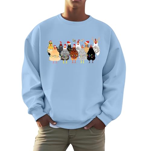 Generisch Hässliche Weihnachtspullover Herren Sweatshirt Spaß Huhn Druck Weihnachten Pullover Modisch Sweatshirt Langarmshirt Streetwear Oberteil Tops Für Weihnachten Party Generisch Hässliche Weihnachtspullover Herren Sweatshirt Spaß Huhn Druck Weihnachten Pullover Modisch Sweatshirt Langarmshirt Streetwear Oberteil Tops Für Weihnachten Party von Generisch