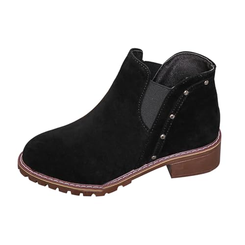 Generisch Halbhohe Stiefel Damen Damen Stiefeletten Mit Blockabsatz Lederstiefel Wildleder Ankle-Boots Einfarbig Damenstiefel Elegant Damenstiefeletten Bequeme Freizeitstiefel Casual Winterstiefel Generisch Halbhohe Stiefel Damen Damen Stiefeletten Mit Blockabsatz Lederstiefel Wildleder Ankle-Boots Einfarbig Damenstiefel Elegant Damenstiefeletten Bequeme Freizeitstiefel Casual Winterstiefel von Generisch