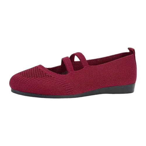 Generisch Halbschuhe Damen Ballerina Frühling Spitzenschuhe Ballett Sommerschuhe Slip On Freizeitschuhe Brautschuhe Bequeme Elegant Schicke Flach Atmungsaktive Leichtgewichts Mesh Berufsschuhe (39) von Generisch