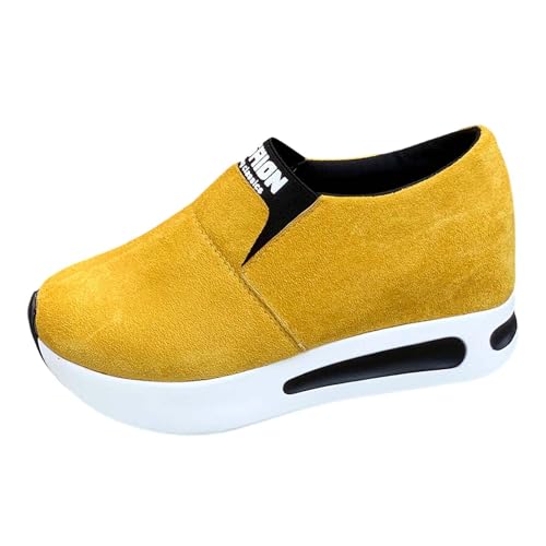 Generisch Halbschuhe Damen Elegant Mesh Schuhe Breite Füße Turnschuhe Atmungsaktive Freizeitschuhe Flach Modische Retro Stil Walkingschuhe Slip on Sportschuhe Freizeit Outdoorschuhe von Generisch