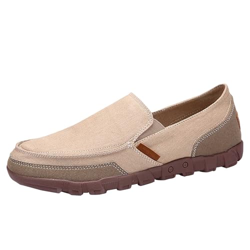 Generisch Halbschuhe Herren Sommer Turnschuhe Herren Stoff Schnürsenkel Walkingschuhe Freizeitschuhe Ohne Leicht Komfortschuhe rutschfest Stoffschuhe Einfarbig Halbschuhe Bequem Joggingschuhe Casual von Generisch