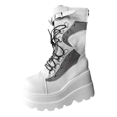 Generisch Halbstiefel Damen Elegant Einfarbige Winterstiefel Runde Zehen Übergangsstiefel mit Reißverschluss Winterschuhe Plateau Boots Ankle Schlupfstiefeletten Kurzstiefel Keilstiefel Generisch Halbstiefel Damen Elegant Einfarbige Winterstiefel Runde Zehen Übergangsstiefel mit Reißverschluss Winterschuhe Plateau Boots Ankle Schlupfstiefeletten Kurzstiefel Keilstiefel von Generisch