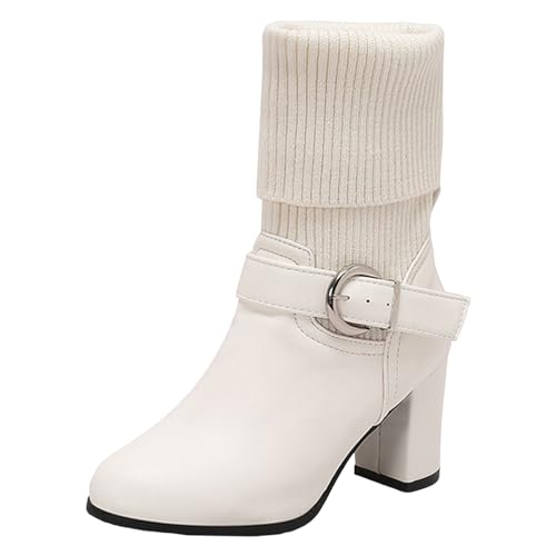 Generisch Halbstiefel Damen Elegant Stiefeletten Kurze Damenstiefel Westernstiefel Retro Booties Übergangsstiefel Elegante Alltagsstiefel Leicht Schnürstiefeletten Freizeitschuhe von Generisch