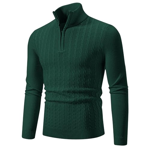 Generisch Half Zip Pullover Herren Strickpullover Stehkragen Pulli Männer Winter Langarm Strickpulli Fall Pullis Winterpullover Knit Sweater Sweatshirt Langarmshirt Freizeit Sport Oberteile Generisch Half Zip Pullover Herren Strickpullover Stehkragen Pulli Männer Winter Langarm Strickpulli Fall Pullis Winterpullover Knit Sweater Sweatshirt Langarmshirt Freizeit Sport Oberteile von Generisch