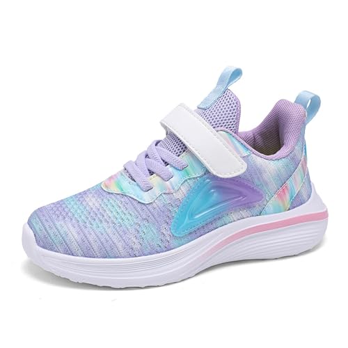 Generisch Hallenschuhe MäDchen Mädchen Jungen Turnschuhe Sportschuhe Kinder Klettverschluss Schuhe Laufschuhe Atmungsaktiv Hallenschuhe Sneaker Weiße Sohle Kinderschuhe von Generisch