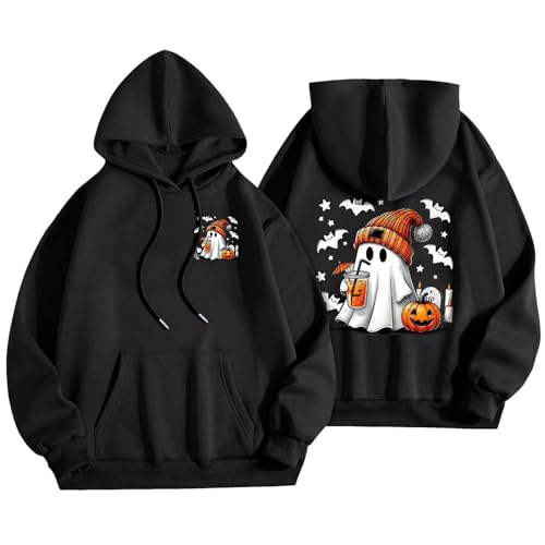 Generisch Halloween Kürbis Damen Hoodie Kapuzenpullover Langarm Sweatshirt Kapuzenjacke Kapuzenpulli mit Taschen Herbst Winter Damen Winterjacke Streetwear Generisch Halloween Kürbis Damen Hoodie Kapuzenpullover Langarm Sweatshirt Kapuzenjacke Kapuzenpulli mit Taschen Herbst Winter Damen Winterjacke Streetwear von Generisch