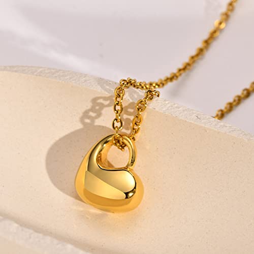 Generisch Halskette mit natürlichem Edelstein, goldfarbener Edelstahl-Herz-Anhänger, Heilchakra-Anhänger, Glücksbringer-Anhänger, Halsketten, Schmuck für Männer und Frauen von Generisch