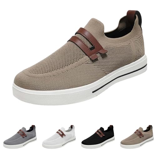 Generisch Hand-Free Freizeit Straßenlaufschuhe Slip On Sneaker Herren Ohne Schnürsenkel Schuhe Outdoor Sportschuhe Laufschuhe Leichtgewichts Atmungsaktiv Walkingschuhe von Generisch