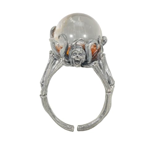 Generisch Handgefertigter 925er‑Silberring mit Rutilquarz | Waldgeist‑Talisman | Gothic‑Schmuck von Generisch