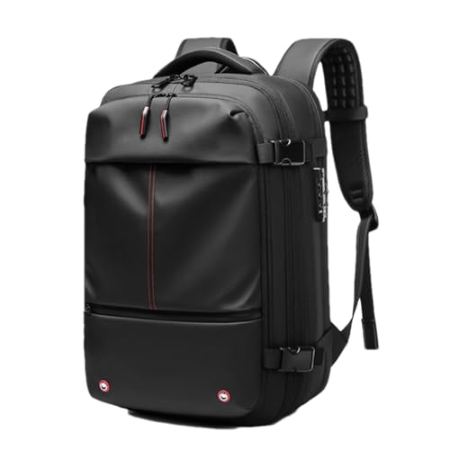 Generisch Handgepäck Rucksack Vakuum Laptop Backpack 60L Reisen Tagesrucksack Herren Flugzeug Erweiterbar Wasserabweisend Business Daypack Damen Vacuum Reiserucksack von Generisch