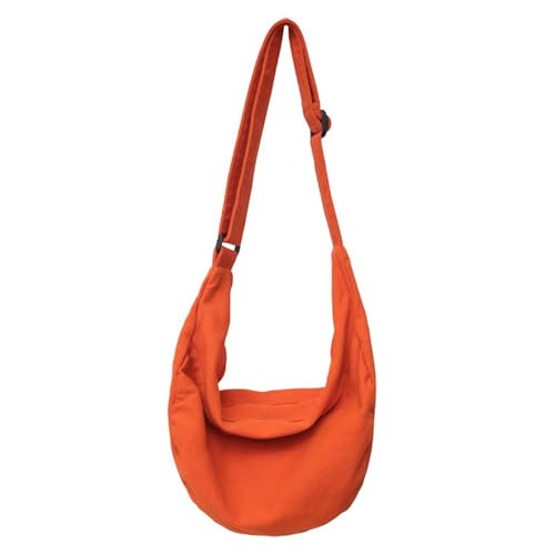 Generisch Handtasche Schwarz Elegant Umhängetasche Damen Tote Bag Women Shoulder Bag College Tote Leather Handbag Work Purse Männer Umhängetaschen (Orange,One Size) von Generisch